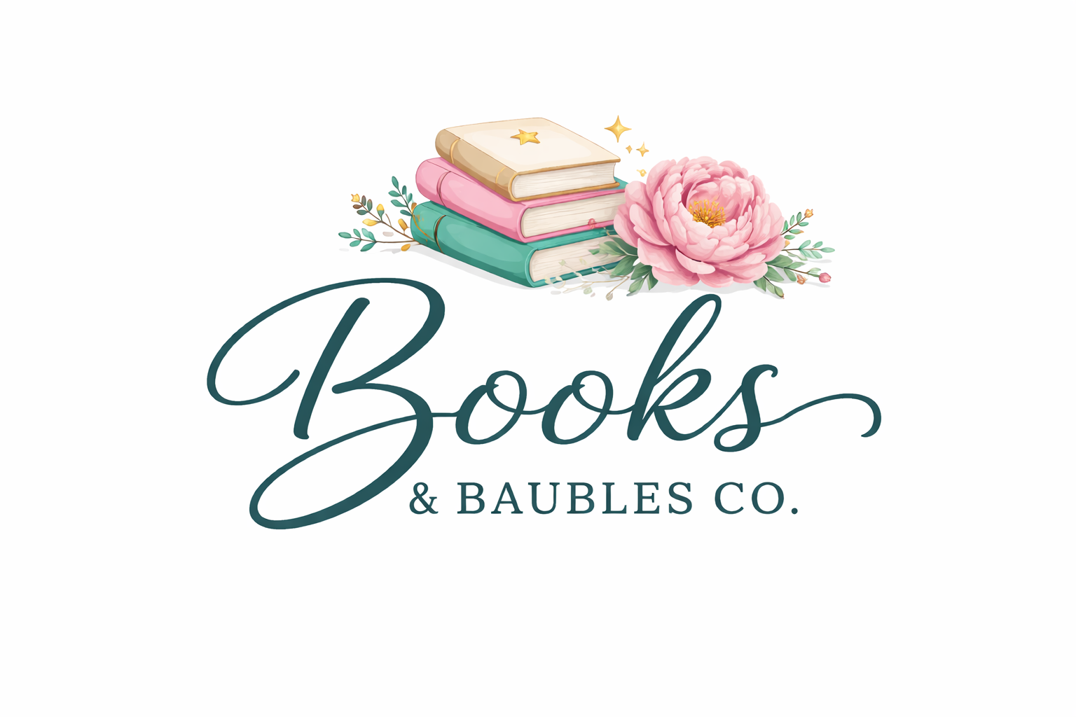 Books & Baubles Co. logo